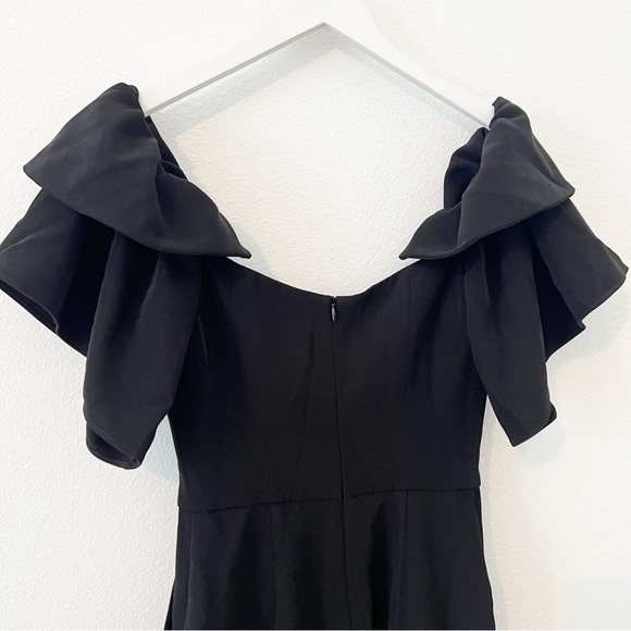 Boskemper × Anthropologie Noir Black Lilian Jumpsuit Ruffle Size Small S - Picture 5 of 10